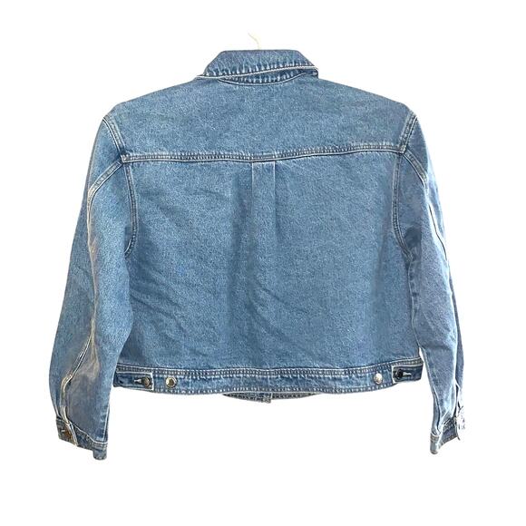 Cropped Denim Jacket NWT- Universal Thread Medium Wash XXL - Picture 4 of 6